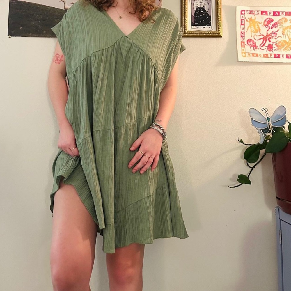 Elegant Green Mini Dress